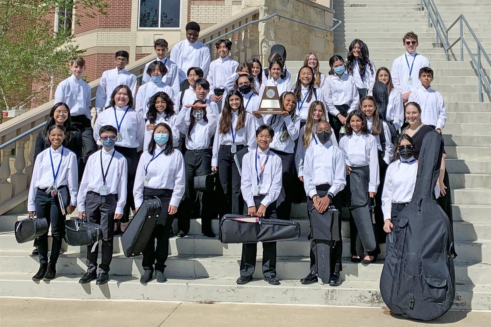 The 2021-2022 Anthony Middle School varsity orchestra was among six ensembles named as a Houston Cup finalist.